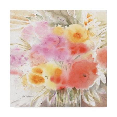 Sheila Golden 'Spring Flowers Square' Canvas Art,35x35